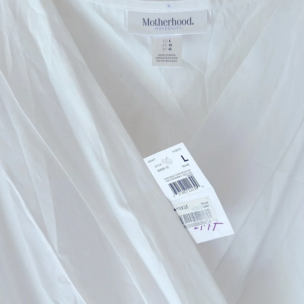 Motherhood Maternity white tunic L - Picture 2 of 5